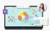 Promethean AP9 interactive display, compatible with Android and Windows operating systems.